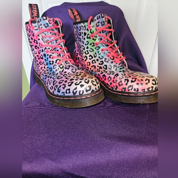 Dr. Martens Colorful Animal Print Boots - Picture 2 of 7